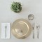 Metallic Foil Charger Plates - Set of 6 - Made of Thick Plastic - Gold